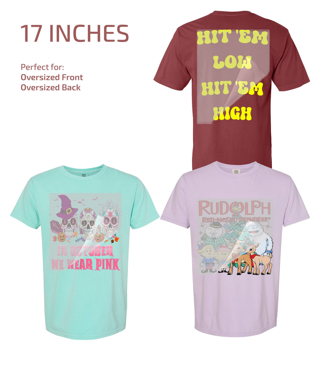 Custom DTF Transfer By Size