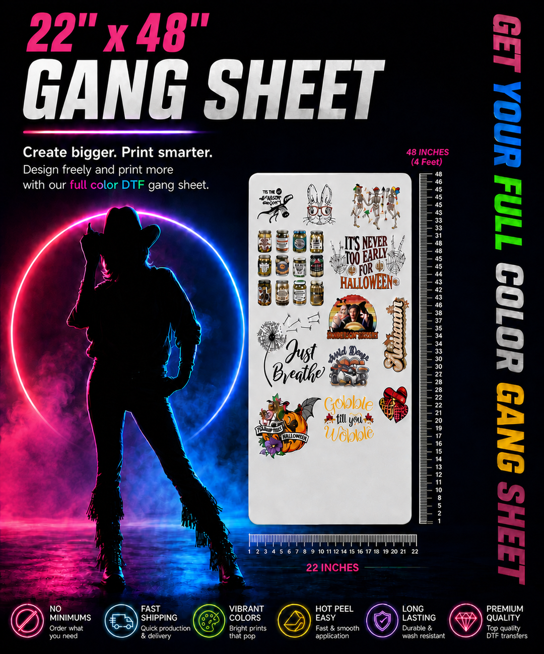 Create UV DTF Sheet