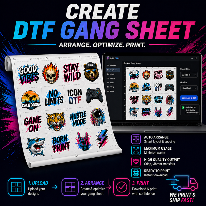 Create Your Custom Gang Sheet