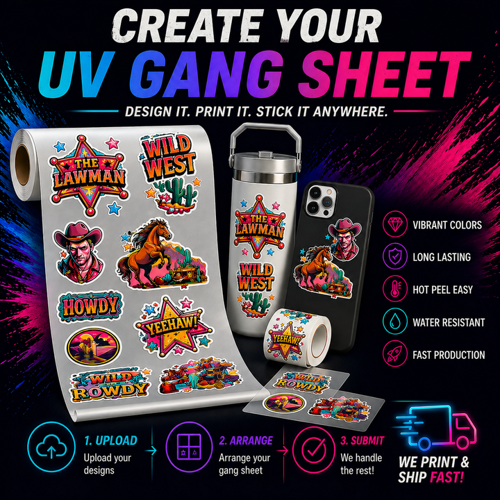 Create UV DTF Sheet