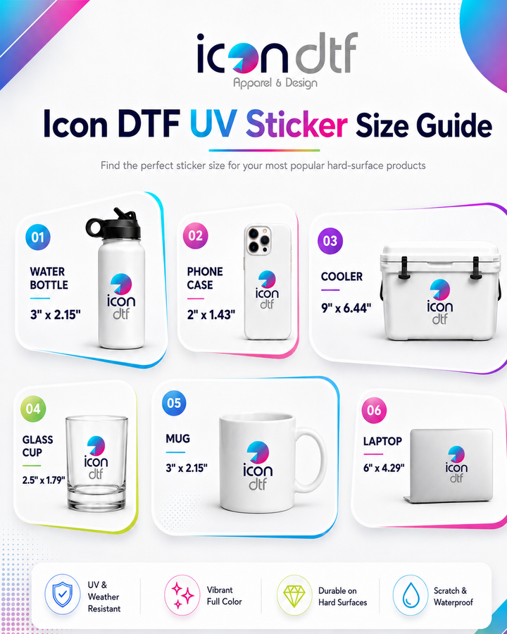 Custom Sticker Transfer By Size